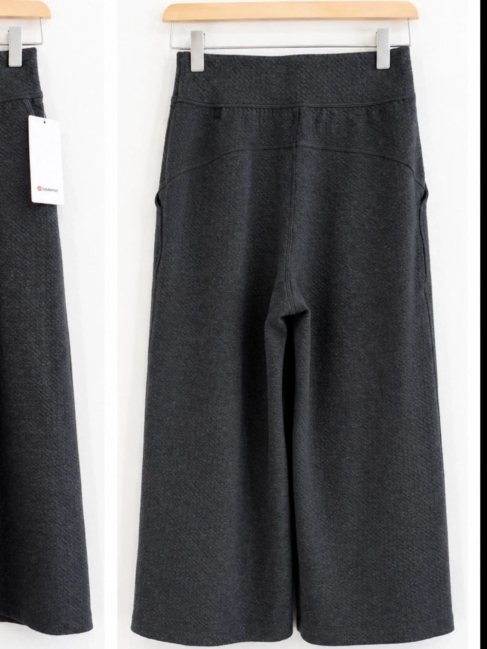 Lululemon Can You Feel The Pleat Crop SHR Heather Black